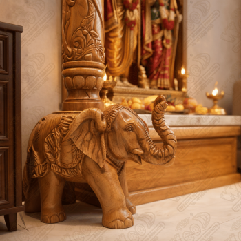 (TEMPLE PILLAR ELEPHANT)